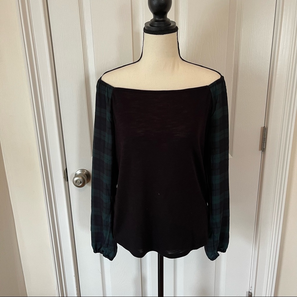 J Crew Off the Shoulder Long Sleeve